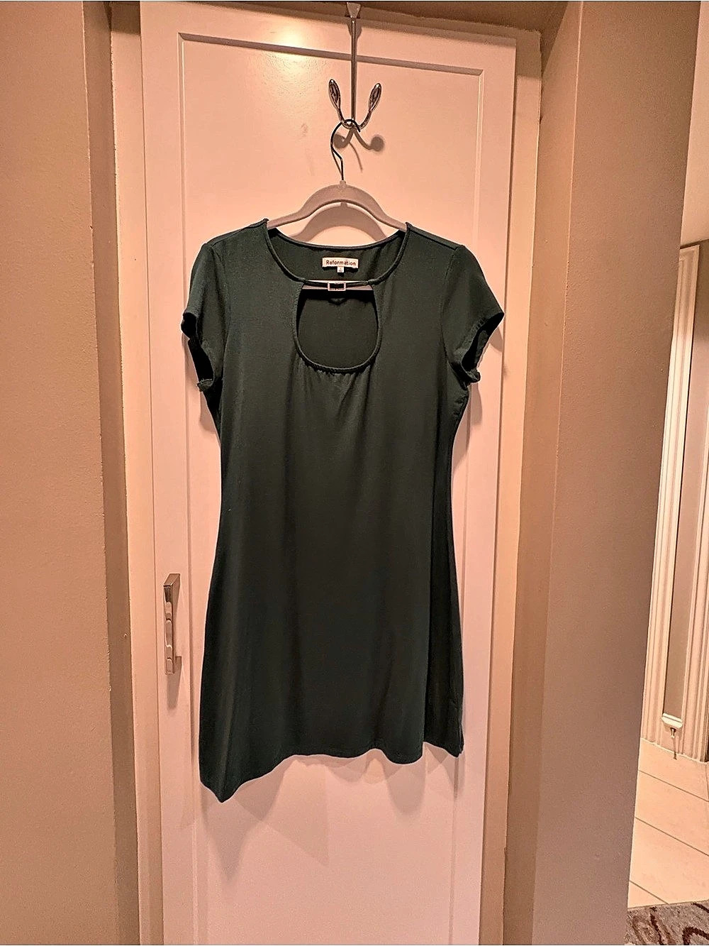 Reformation Green Mini Dress